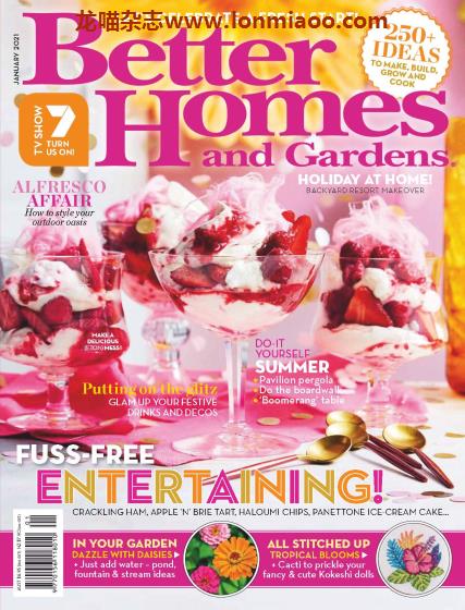 [澳大利亚版]Better Homes and Gardens 美好家园生活杂志 2021年1月刊